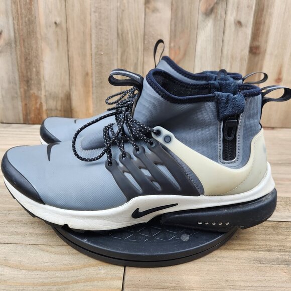 Mens Nike Air Presto Mid Utility size 9 Cool Grey Athletic Running Shoes - Picture 1 of 10